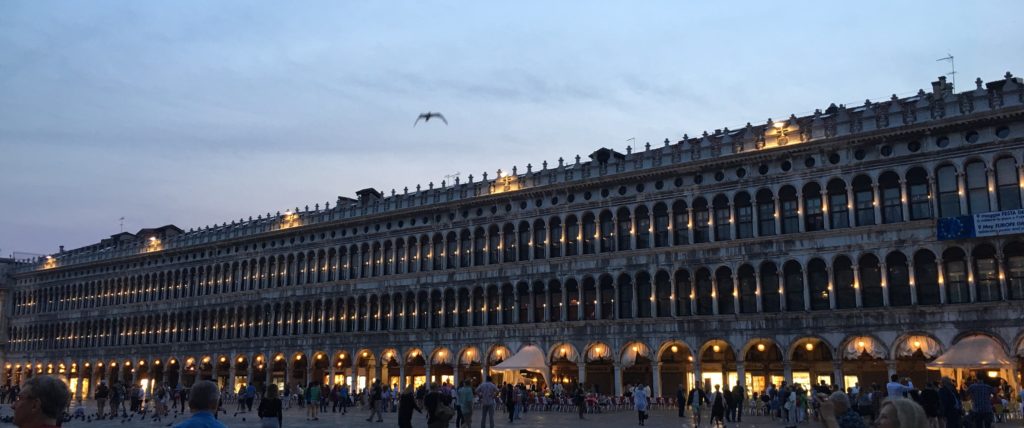 St. Marks square at twilight