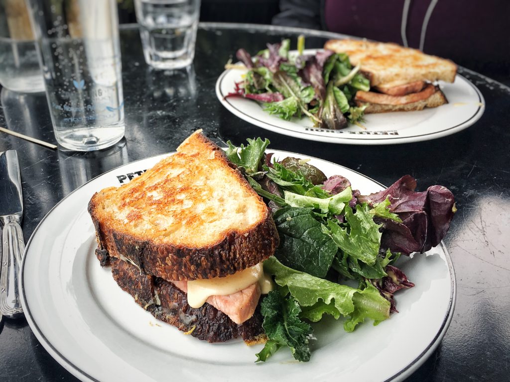 Croque Monsieur with Greens